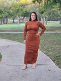 Silky Smooth Long Sleeves Dress -Cooper