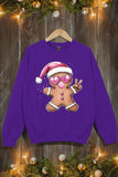 Blowing Bubble Gingerbread  Graphic Sweatshirts