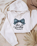 She is Worthy Proverbs 31 Graphic Hoodie