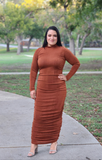 Silky Smooth Long Sleeves Dress -Cooper