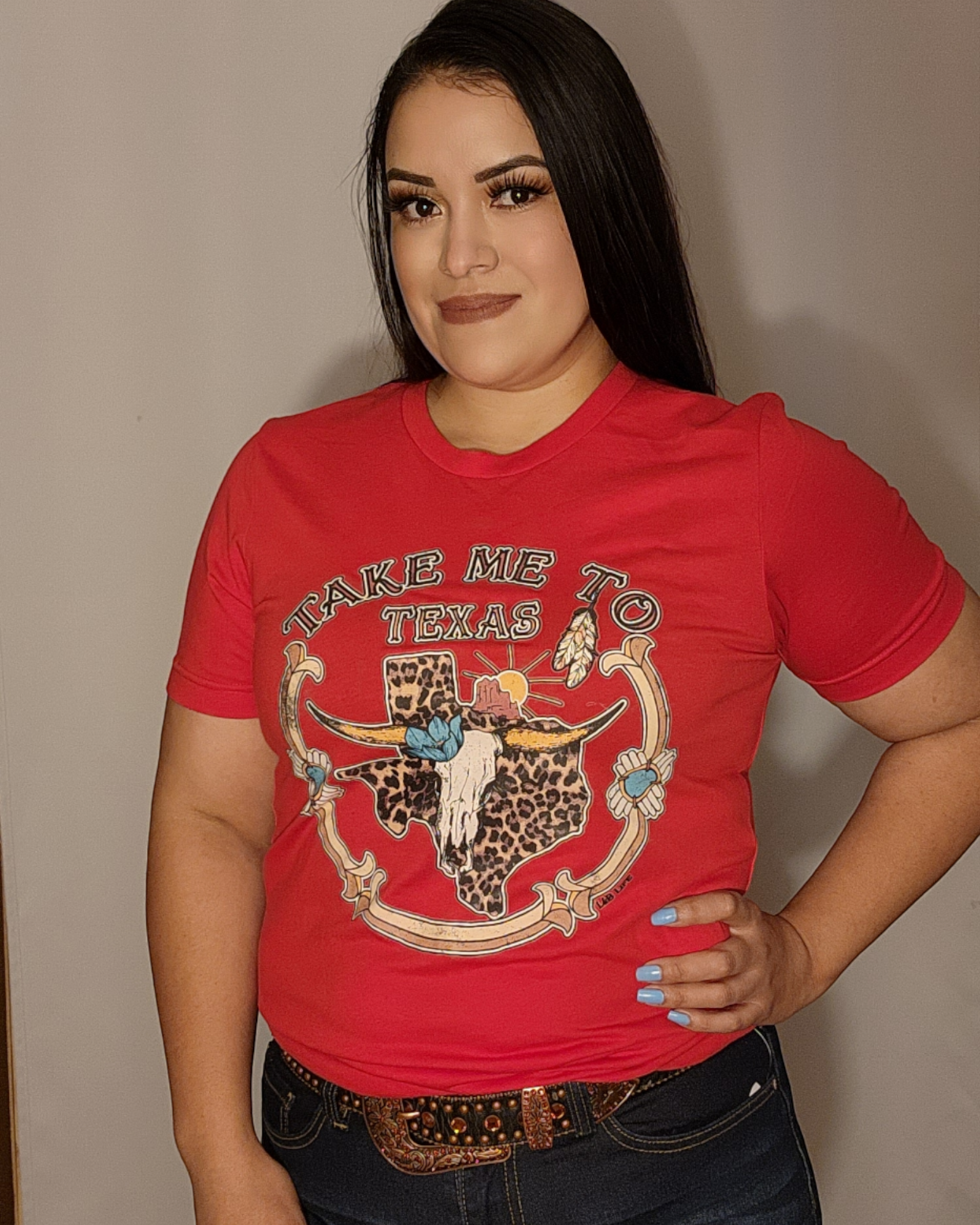 Red Take me to Texas Graphic Tee