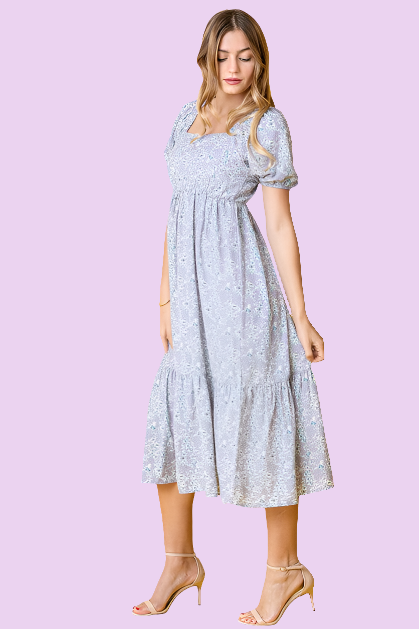 Ditsy Floral Square Neck Sundress